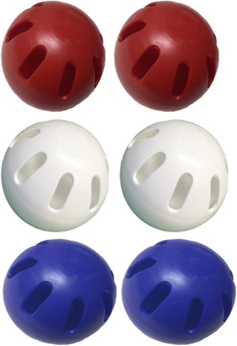 ® Ball U.S.A. Six Pack Set Includes - 2 Each Red, White and Blue Official Balls